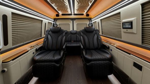 8 passenger sprinter van inside fort worth