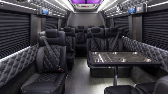 fort worth 15 passenger sprinter van interior