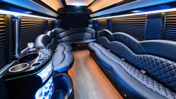 fort worth sprinter limousine interior