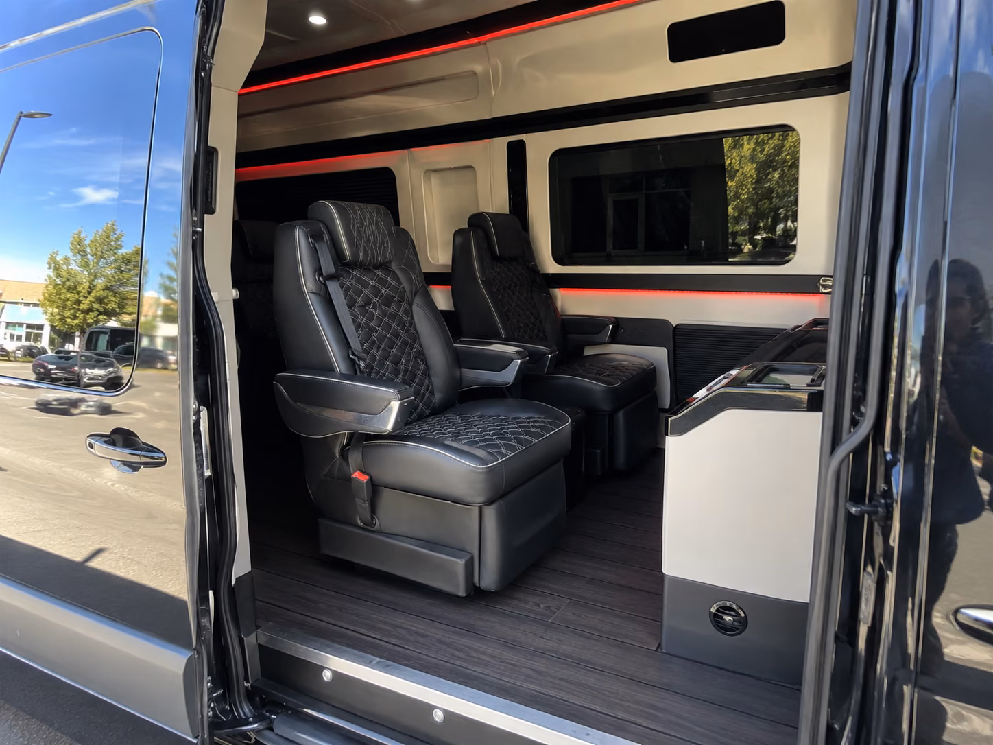 fort worth 12 passenger sprinter van inside