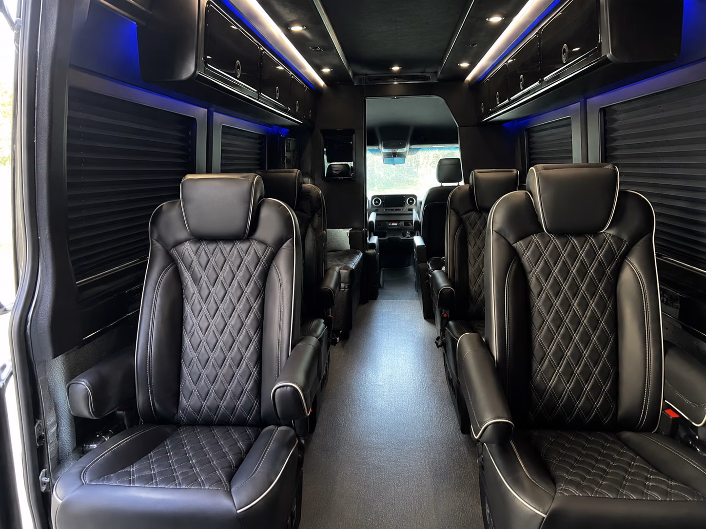 fort worth 15 passenger sprinter van inside