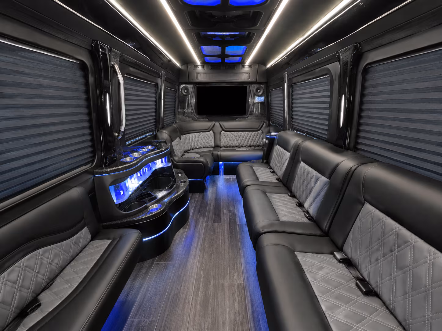 fort worth sprinter limousine inside