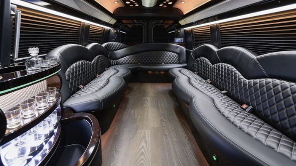 sprinter limousine inside fort worth